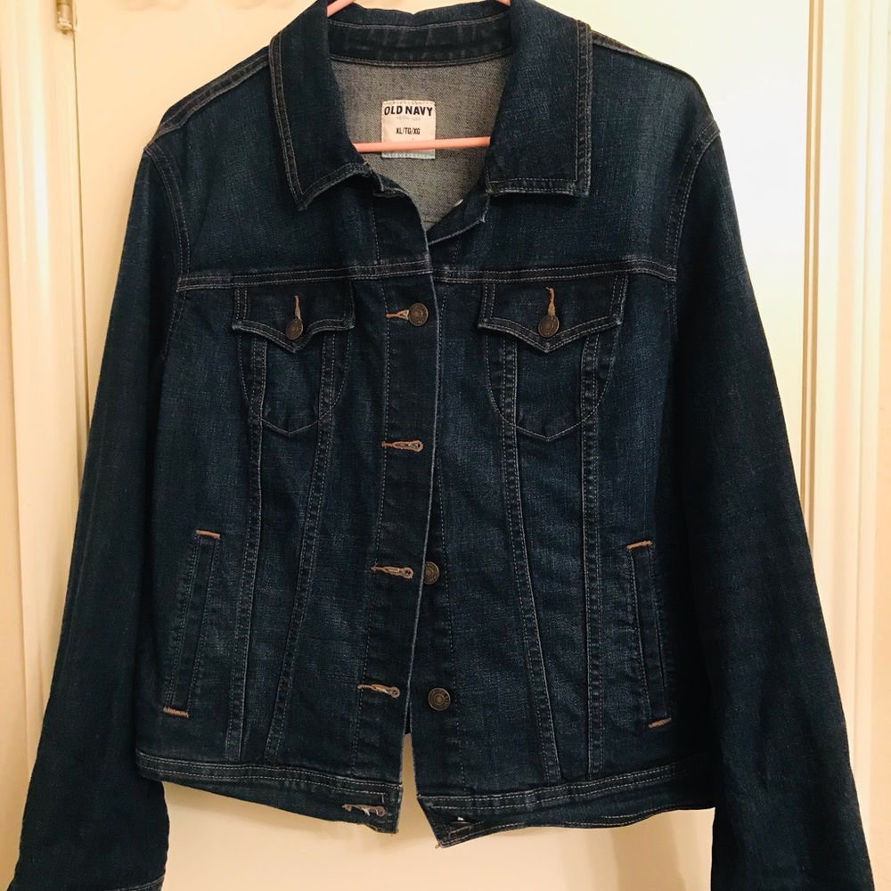 Old Navy Dark Wash Jean Jacket XL